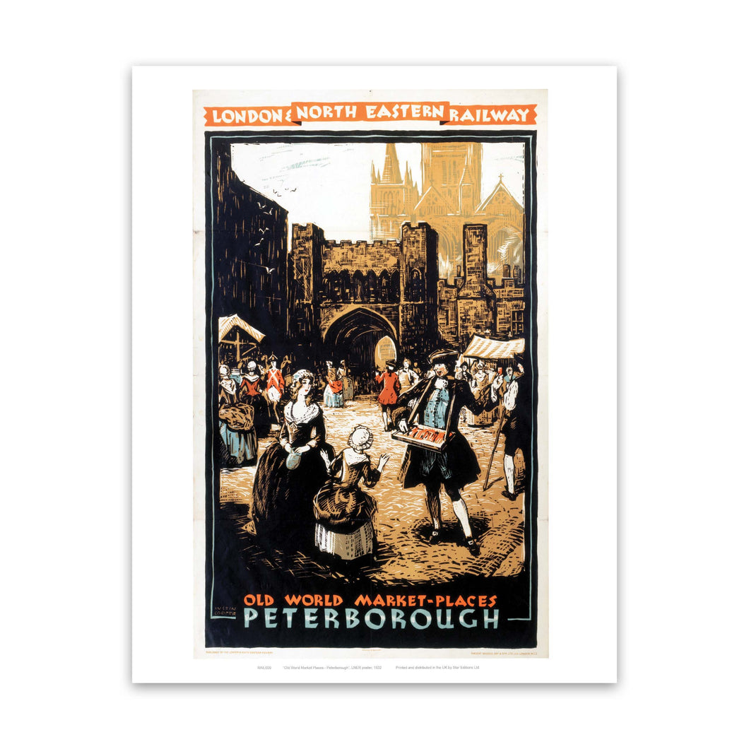 Peterborough, Old World Market Places Art Print