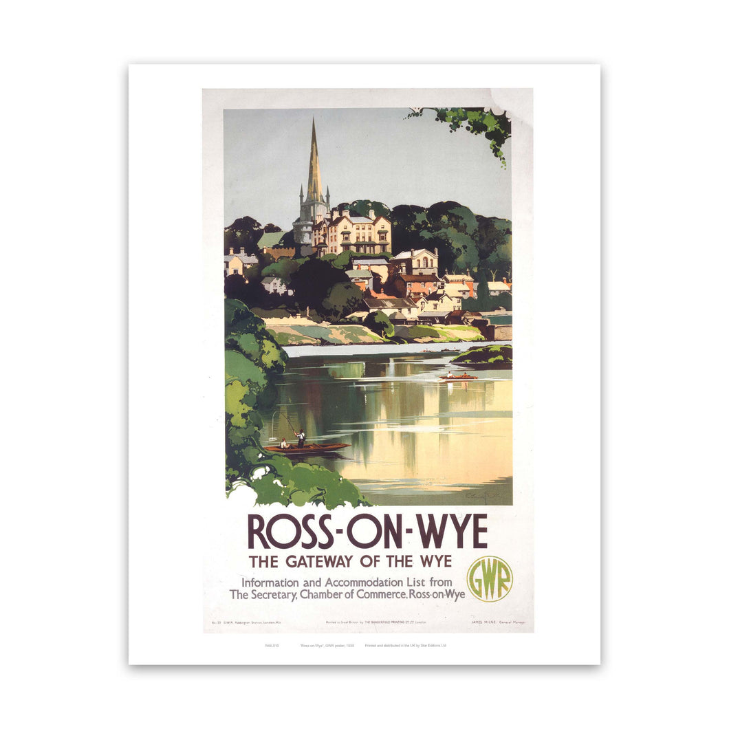 Ross-on Wye - The Gateway of the Wye Art Print