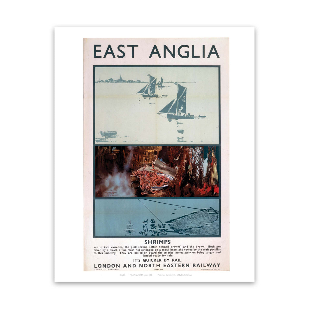 East Anglia - Shrimps Art Print
