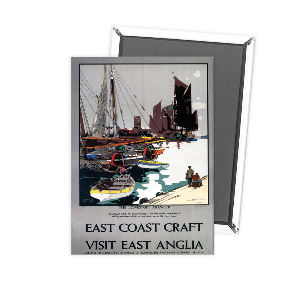 East Coast Craft- East Anglia- Lowestoft Trawler Fridge Magnet