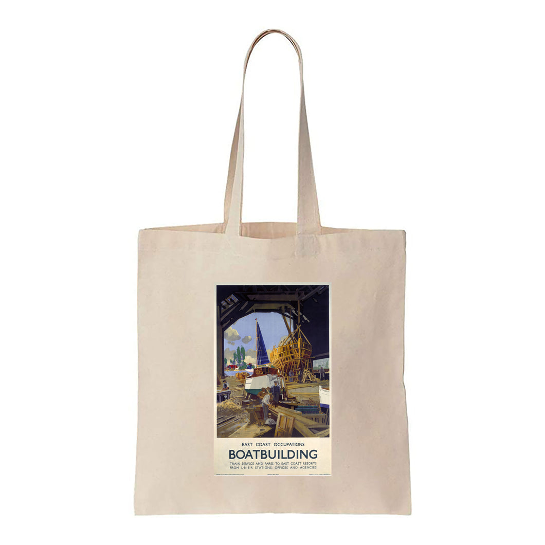 Boat Building - East Coast Occupations - Canvas Tote Bag