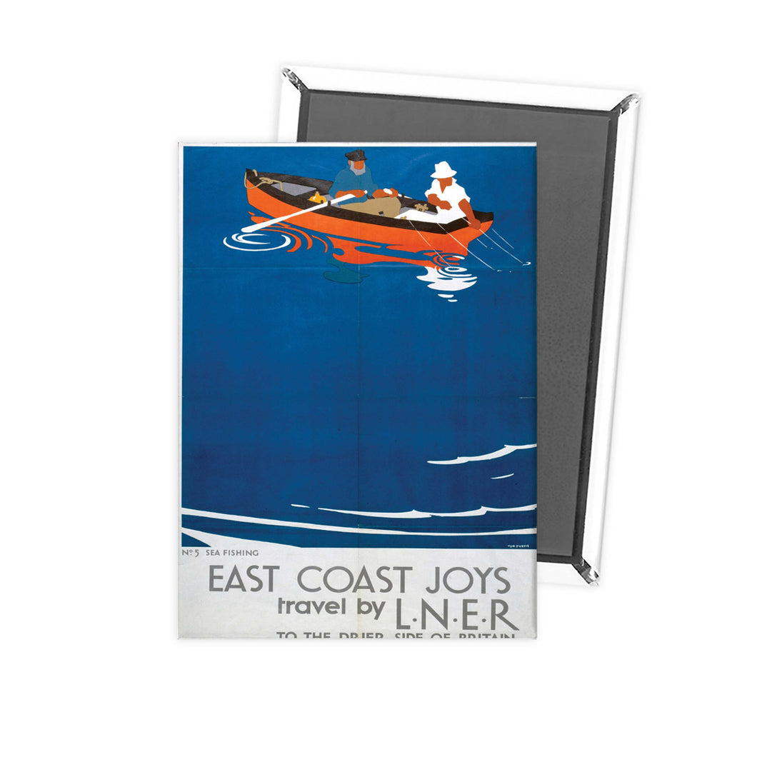 Railway Poster - East Coast Joys - RAIL036 Fridge Magnet