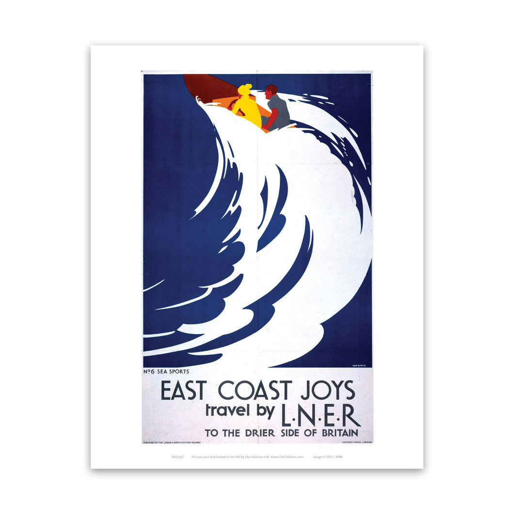 East Coast Joys No 6 Sea Sports Art Print