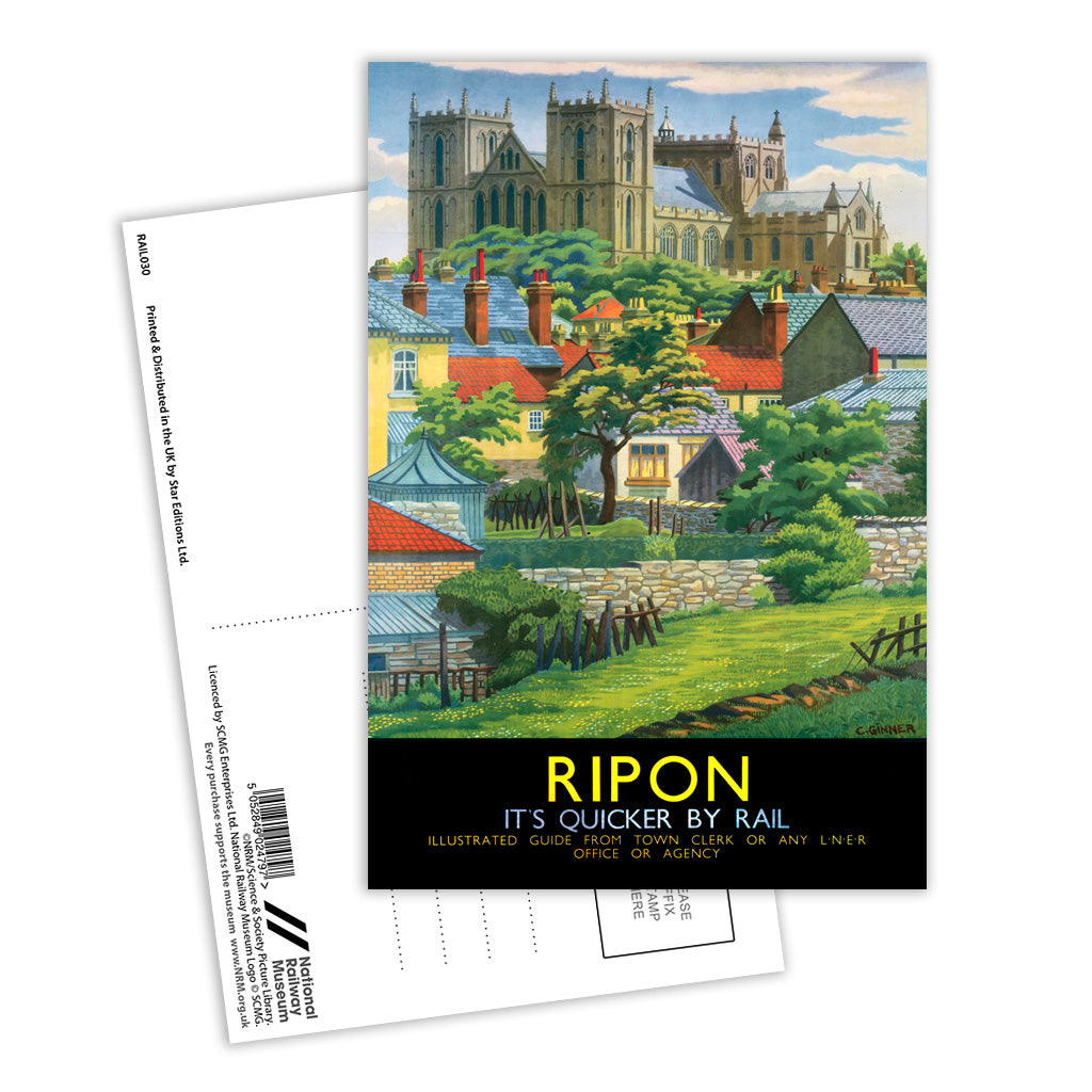 Ripon Postcard Pack of 8
