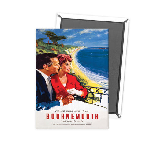 Bournemouth Couple Fridge Magnet