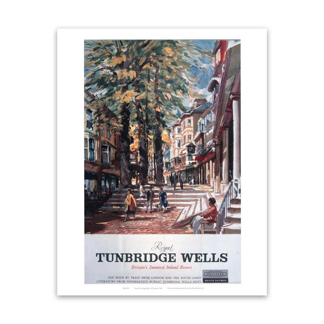 Royal Tunbridge Wells Street Art Print