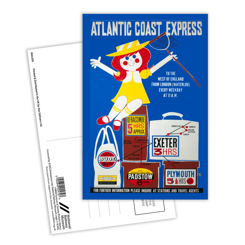 Atlantic Coast Express Postcard Pack of 8