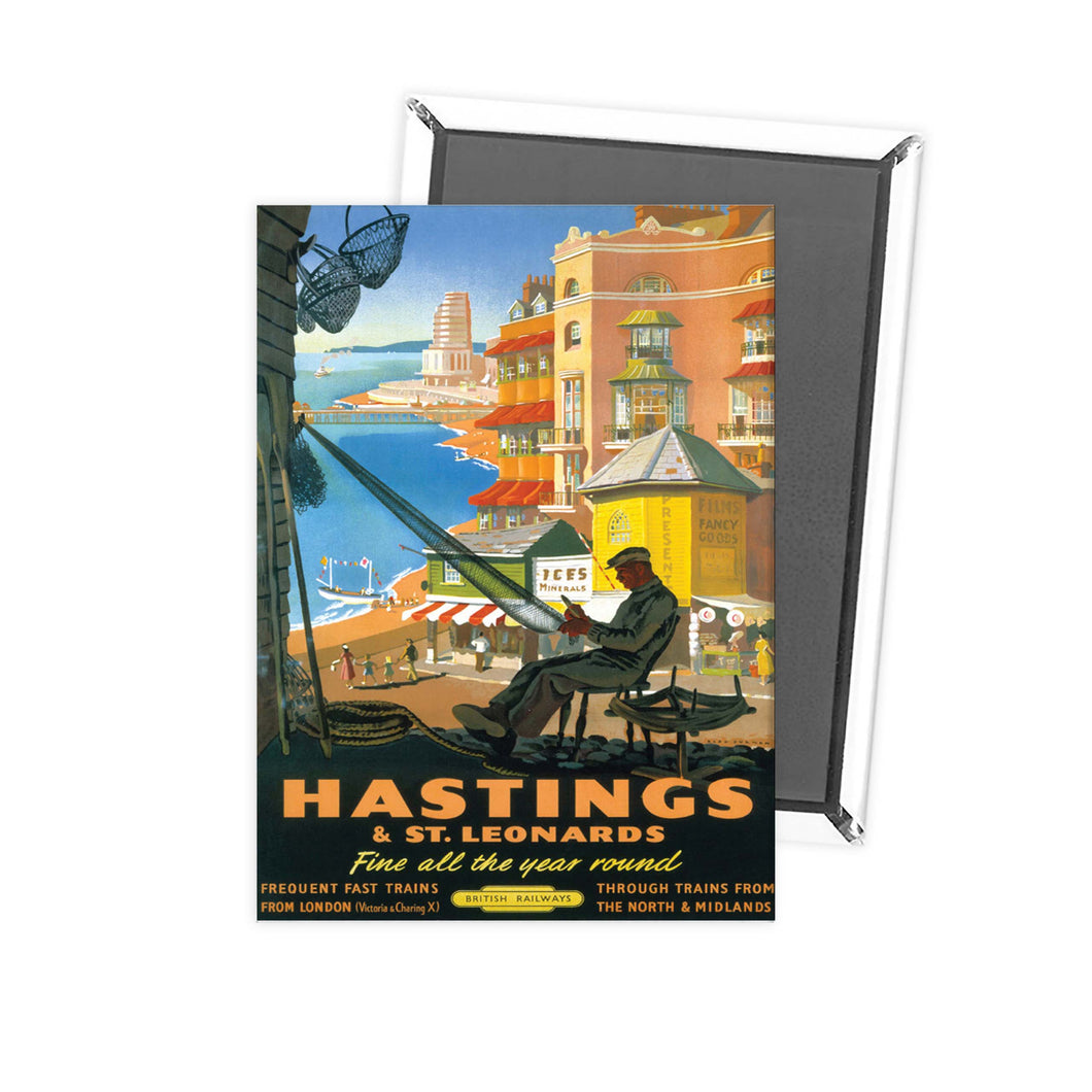 Hastings Fisherman Fridge Magnet