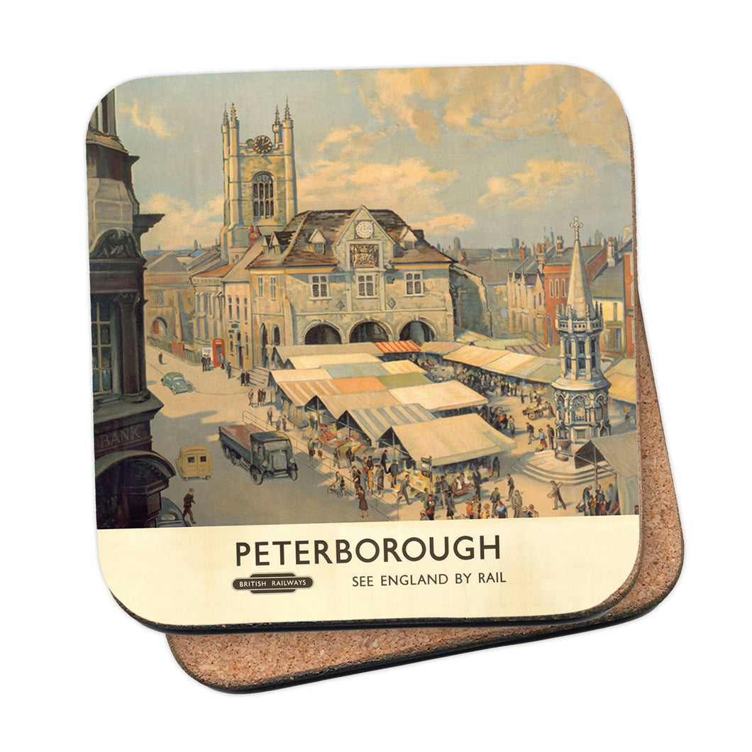 Peterborough - View of Market Coaster