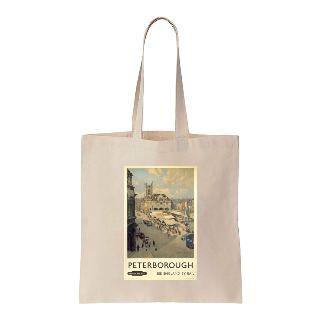 Peterborough - View of Market - Canvas Tote Bag