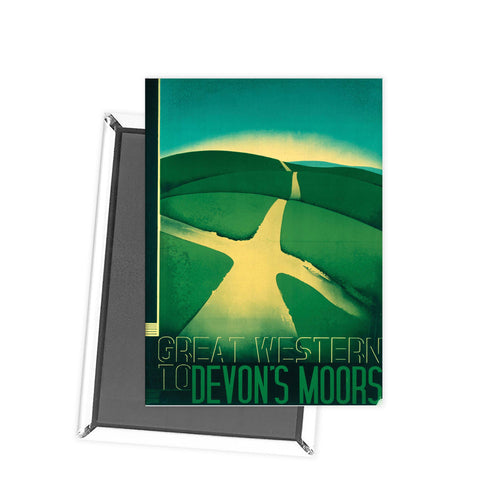 Great Western to Devon's Moors Fridge Magnet