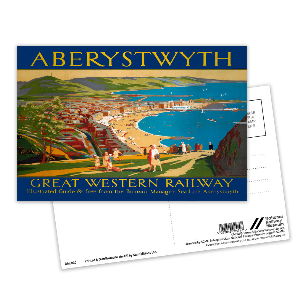 Aberystwyth Postcard Pack of 8