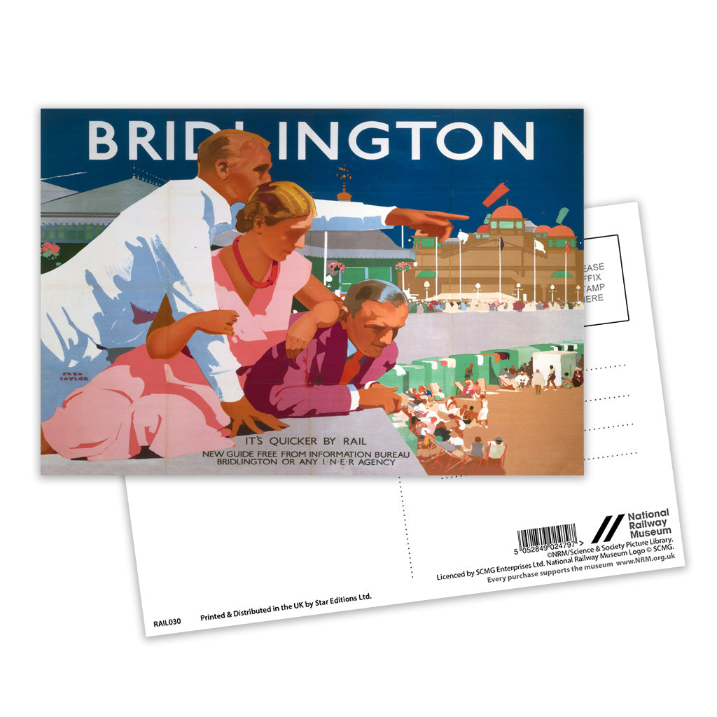 Bridlington - Pointing Man Postcard Pack of 8