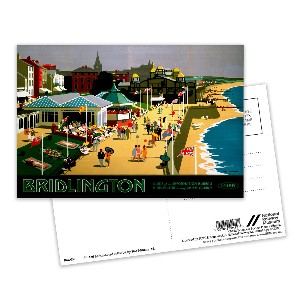 Bridlington Sea Front Postcard Pack of 8