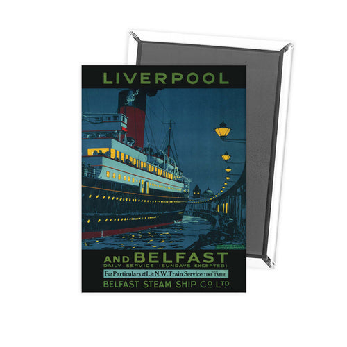Liverpool and Belfast Fridge Magnet