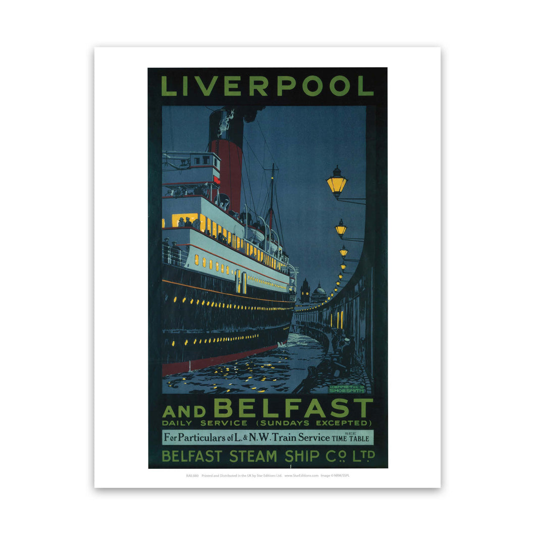 Liverpool and Belfast Art Print