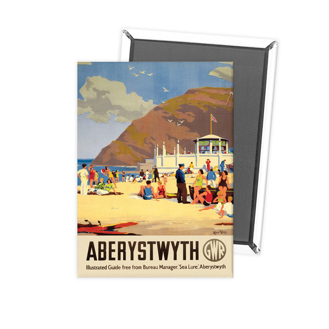 Aberystwyth Beach Fridge Magnet