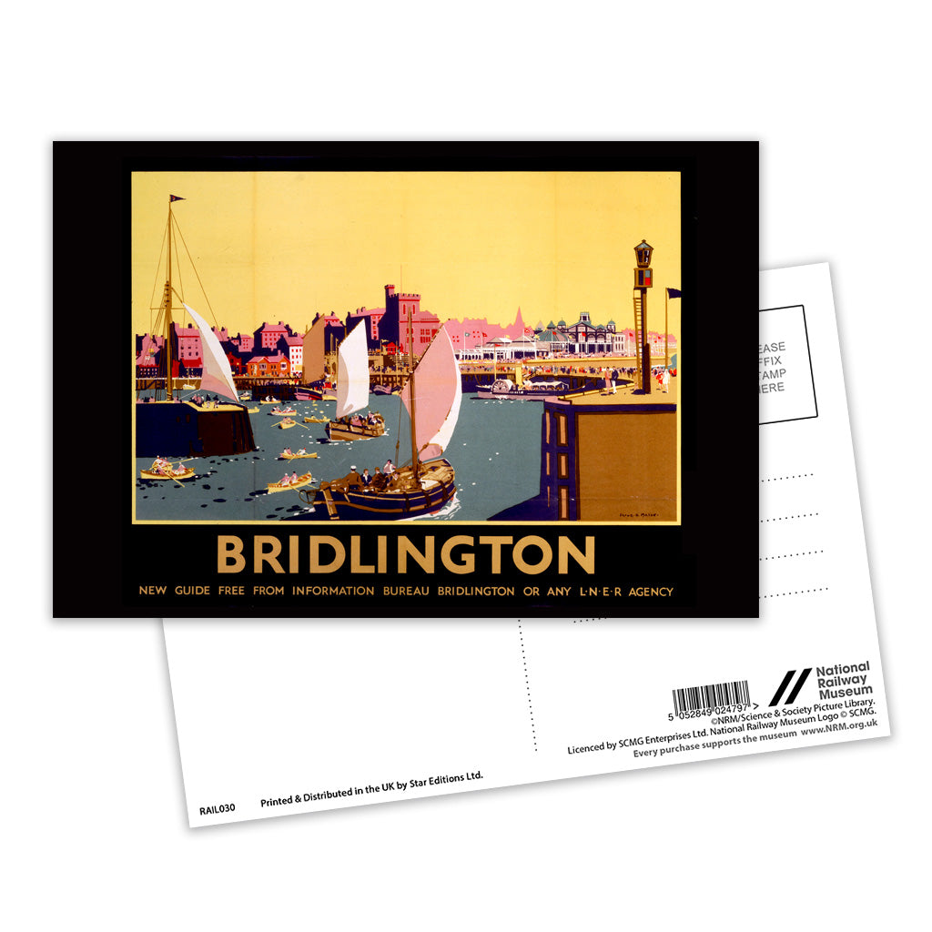 Bridlington Boats Postcard Pack of 8