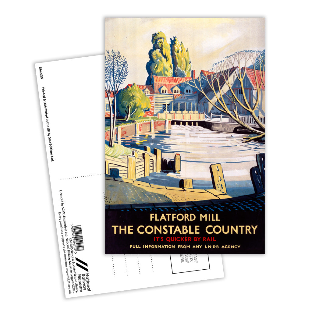 Flatford Mill, the Constable Country Postcard Pack of 8