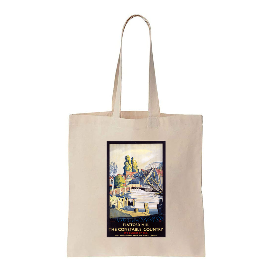 Flatford Mill, the Constable Country - Canvas Tote Bag