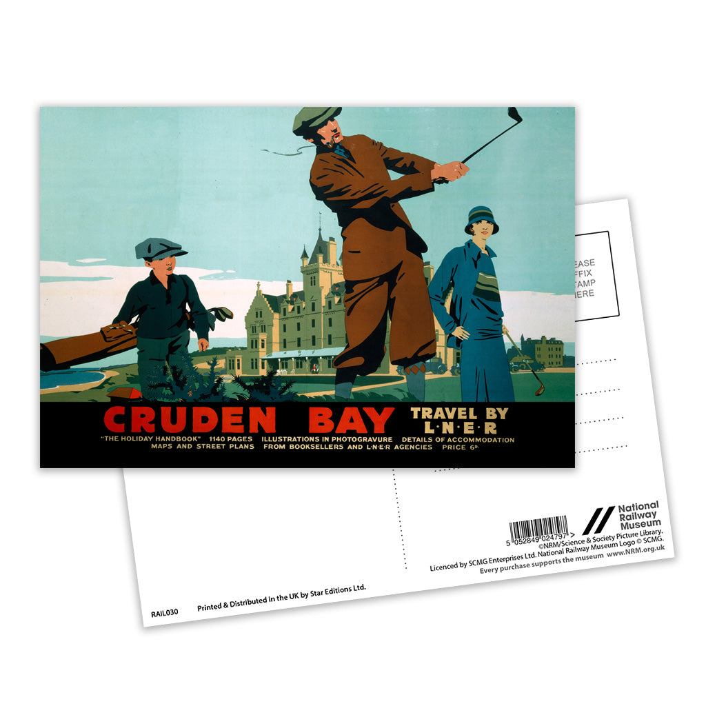 Cruden Bay Golf Postcard Pack of 8