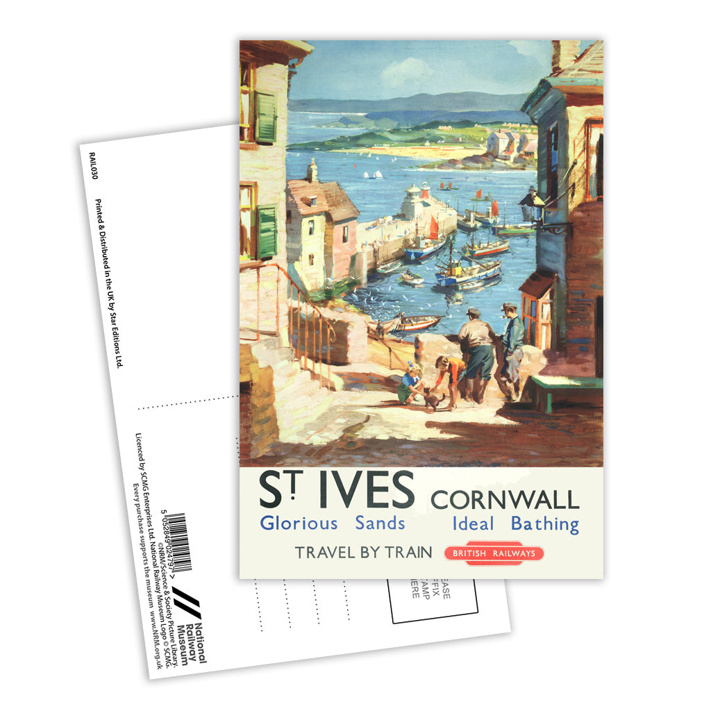 St. Ives, Cornwall - Glorious Sands Postcard Pack of 8