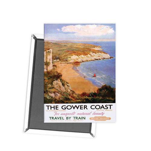 The Gower Coast, Glamorganshire Fridge Magnet