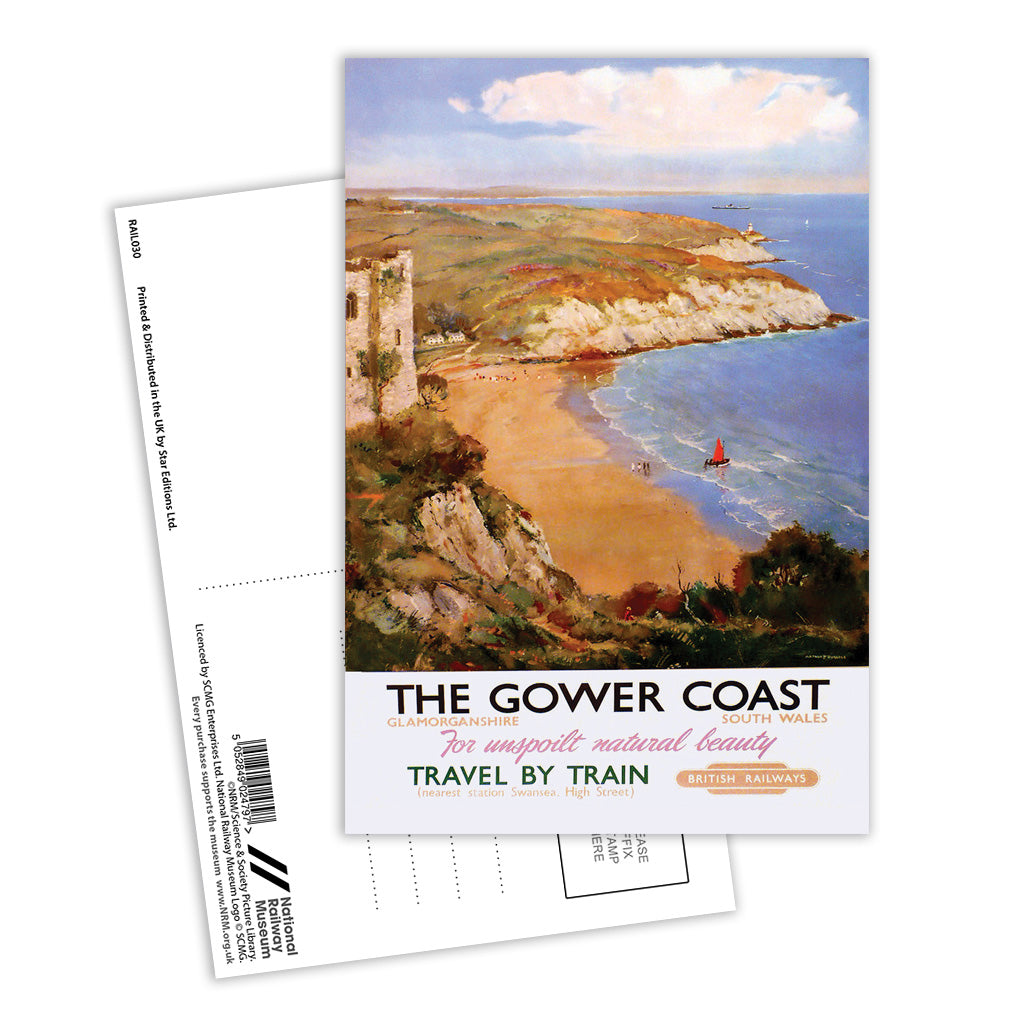 The Gower Coast, Glamorganshire Postcard Pack of 8
