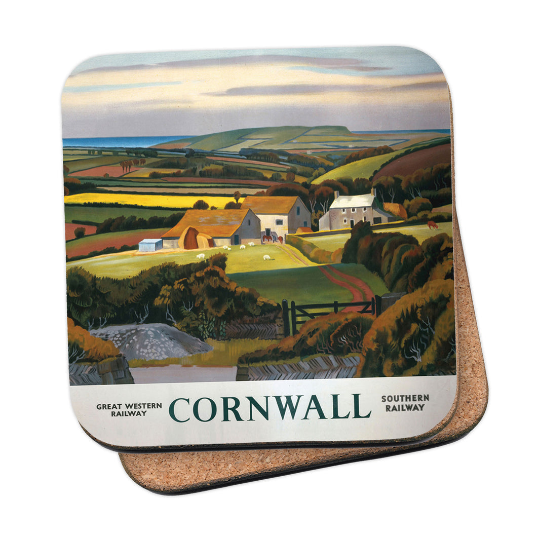 Cornwall - Cottage Coaster
