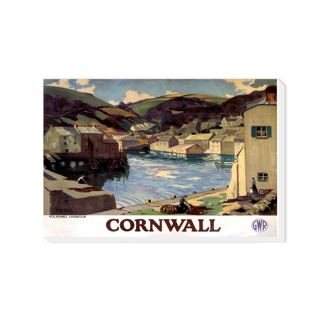 Cornwall Polperro Harbour - Canvas