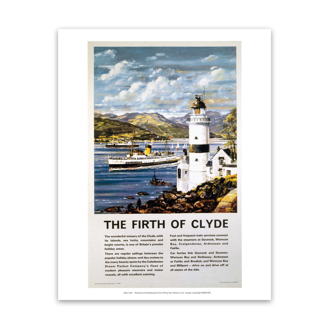 Firth of Clyde Information Art Print