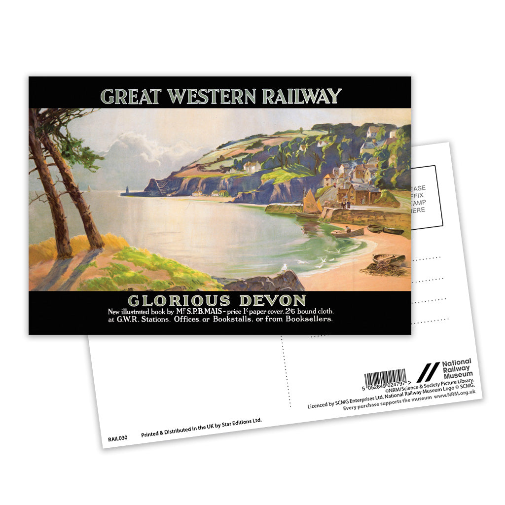Glorious Devon - Great Western Railway Postcard Pack of 8
