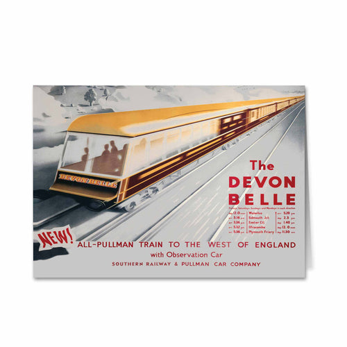 The Devon Belle - To the West of England Greeting Card