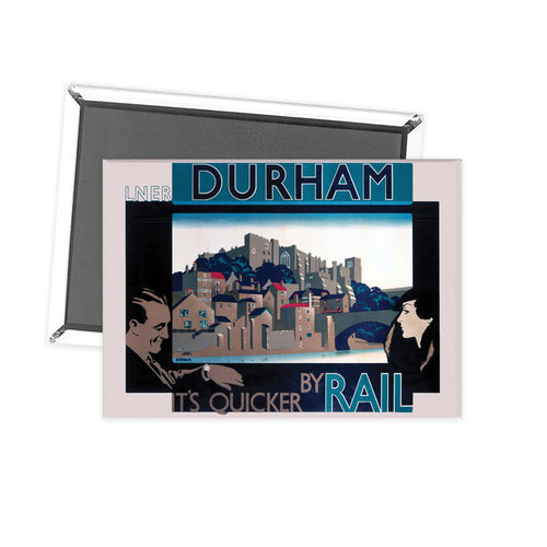 Durham, by rail Fridge Magnet