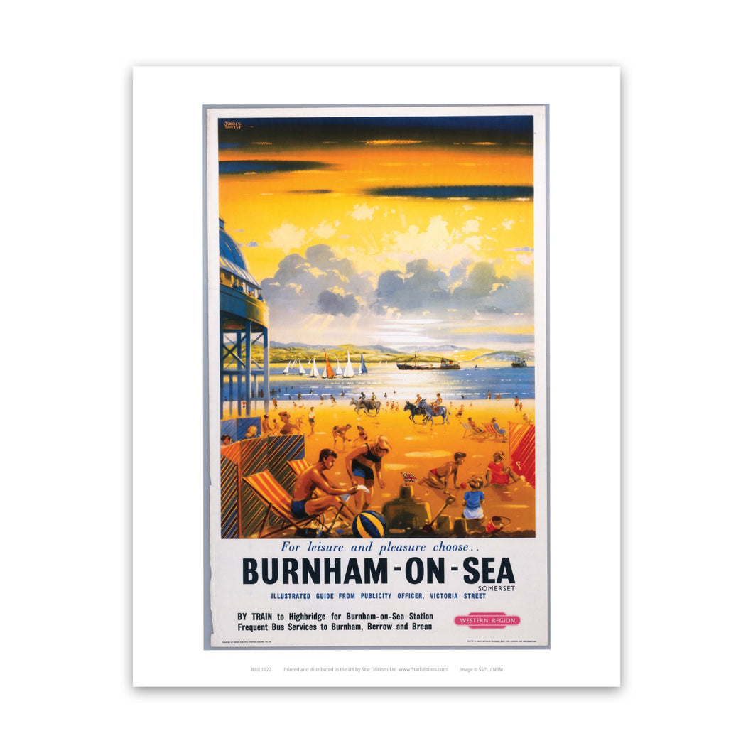 Burnham-on-Sea for Leisure and Pleasure Art Print