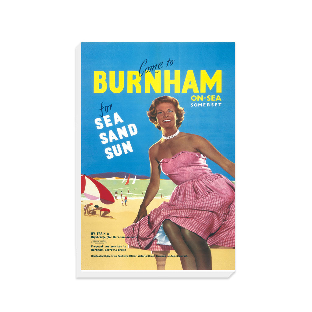 Burnham-on-sea, Somerset for Sea, Sand, Sun - Canvas