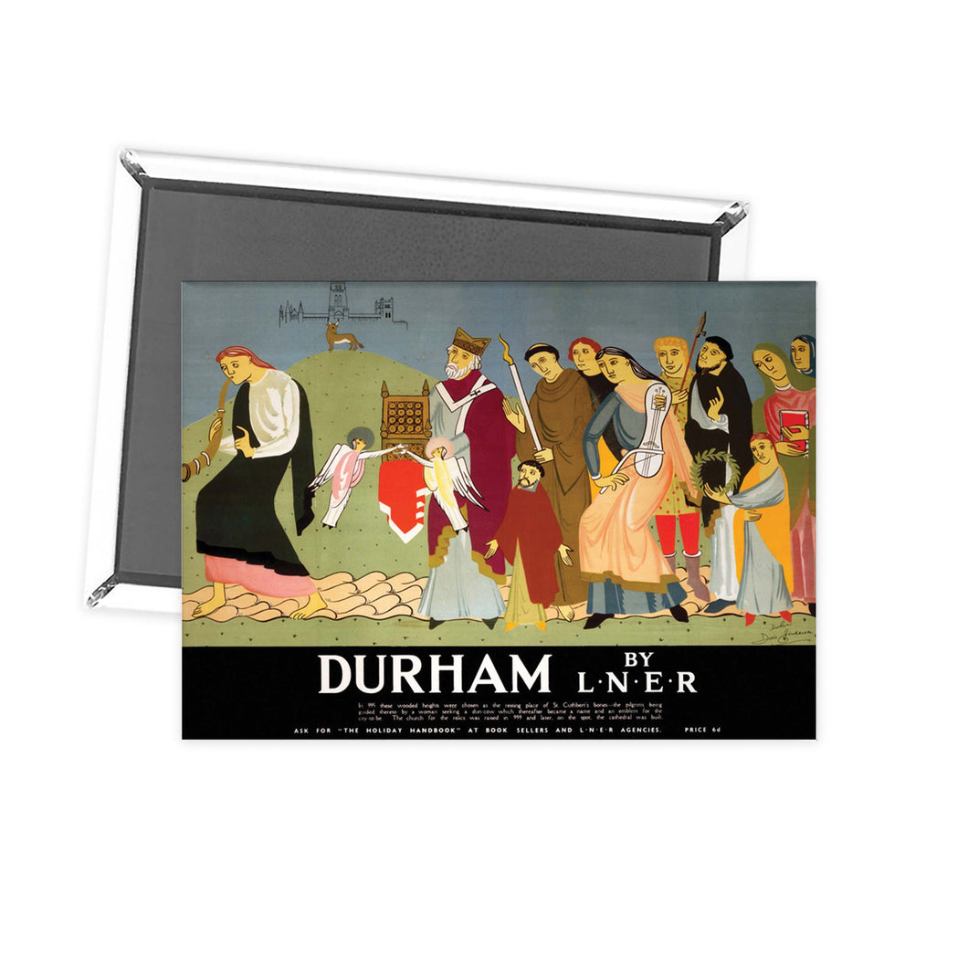 Durham by liner Fridge Magnet