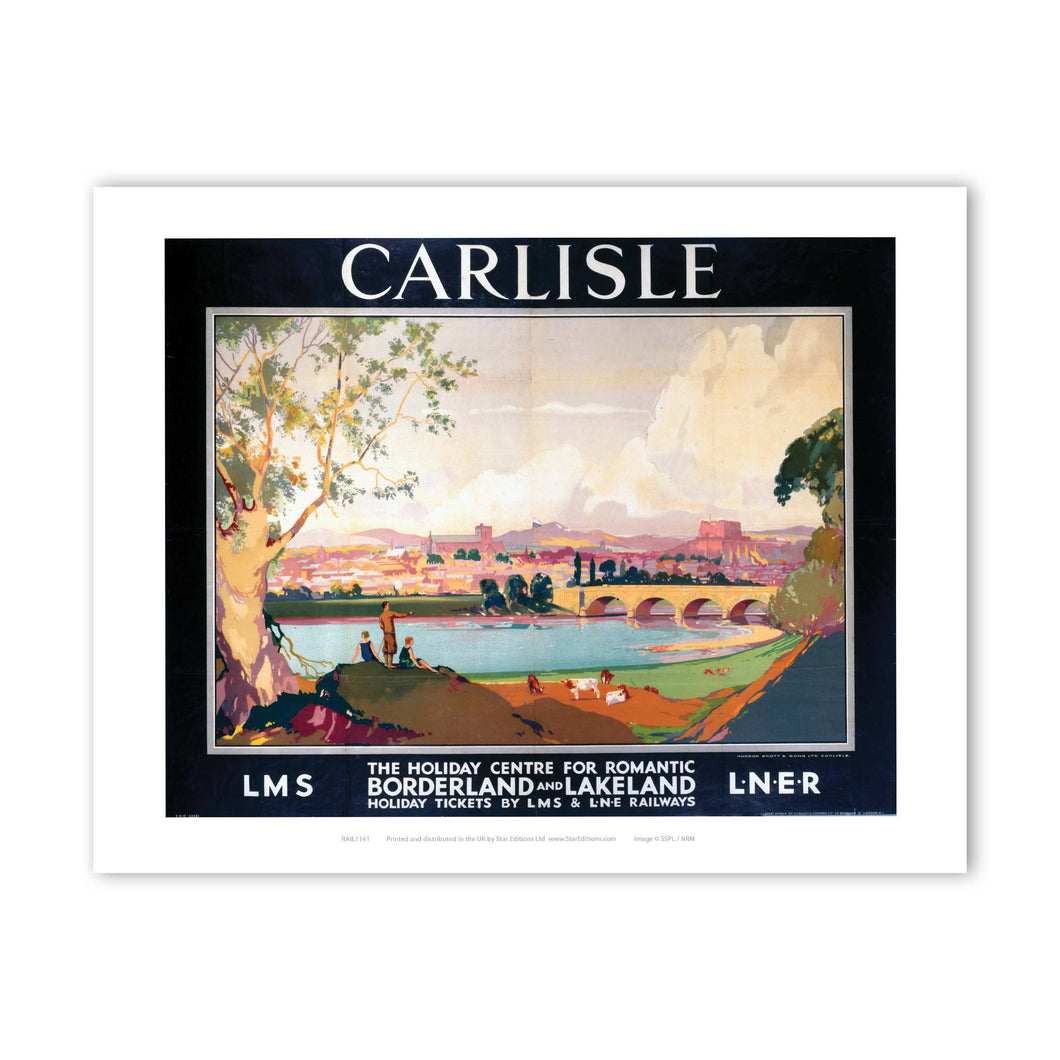 Carlisle, the holiday centre for romantic borderland and lakeland Art Print