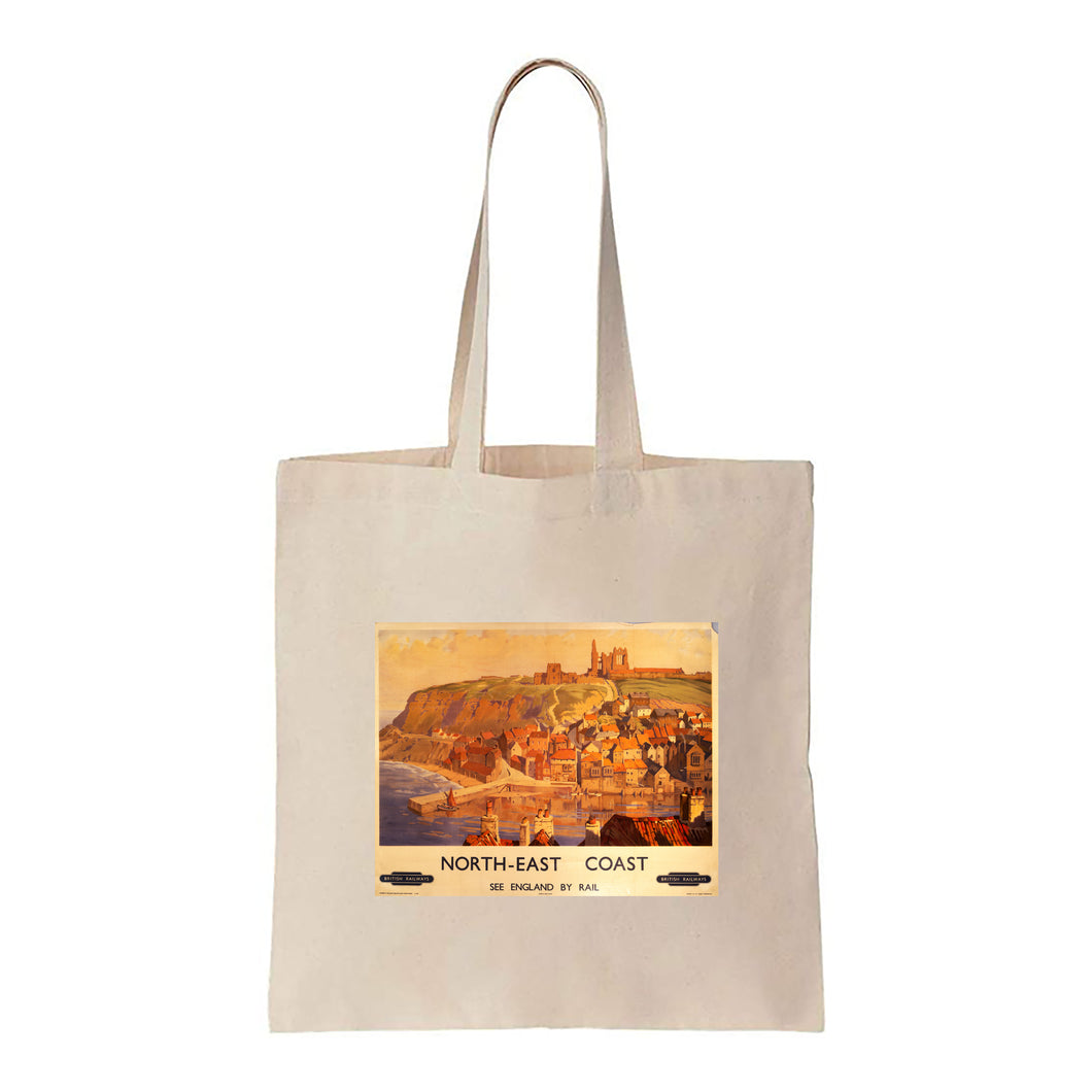 North-East Coast, see England by Rail - Canvas Tote Bag