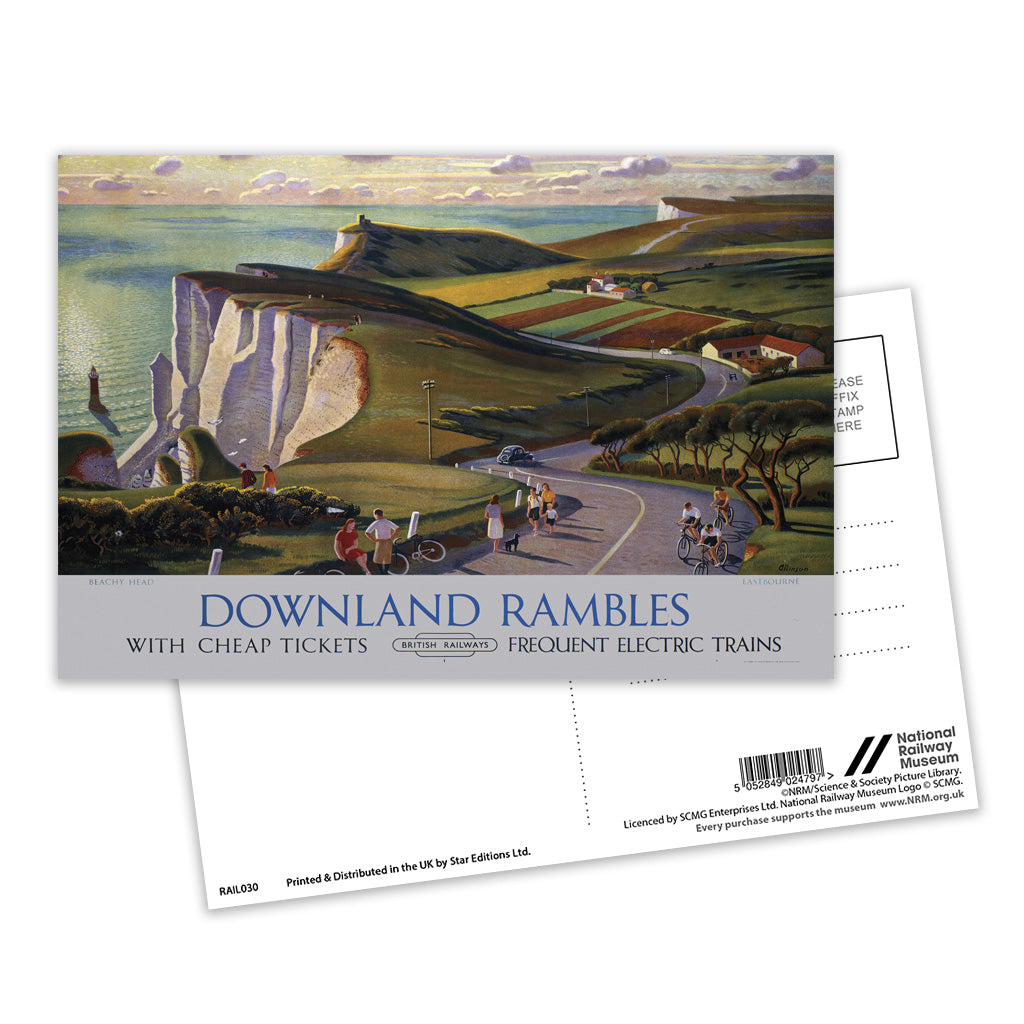 Downland Rambles Postcard Pack of 8
