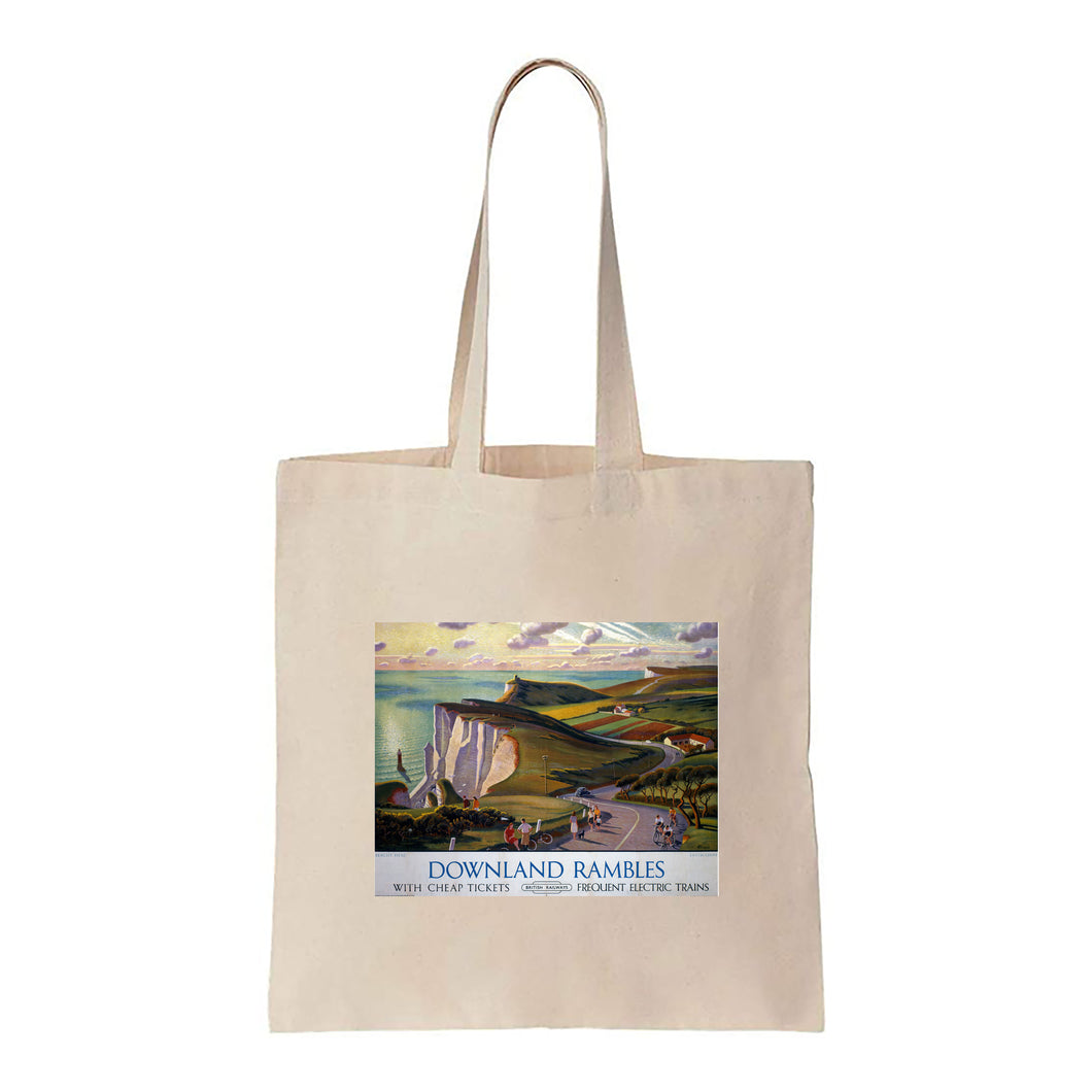 Downland Rambles - Beachy Head - Canvas Tote Bag