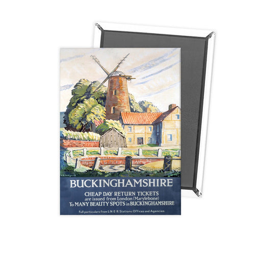 Buckinghamshire - cheap day return tickets Fridge Magnet