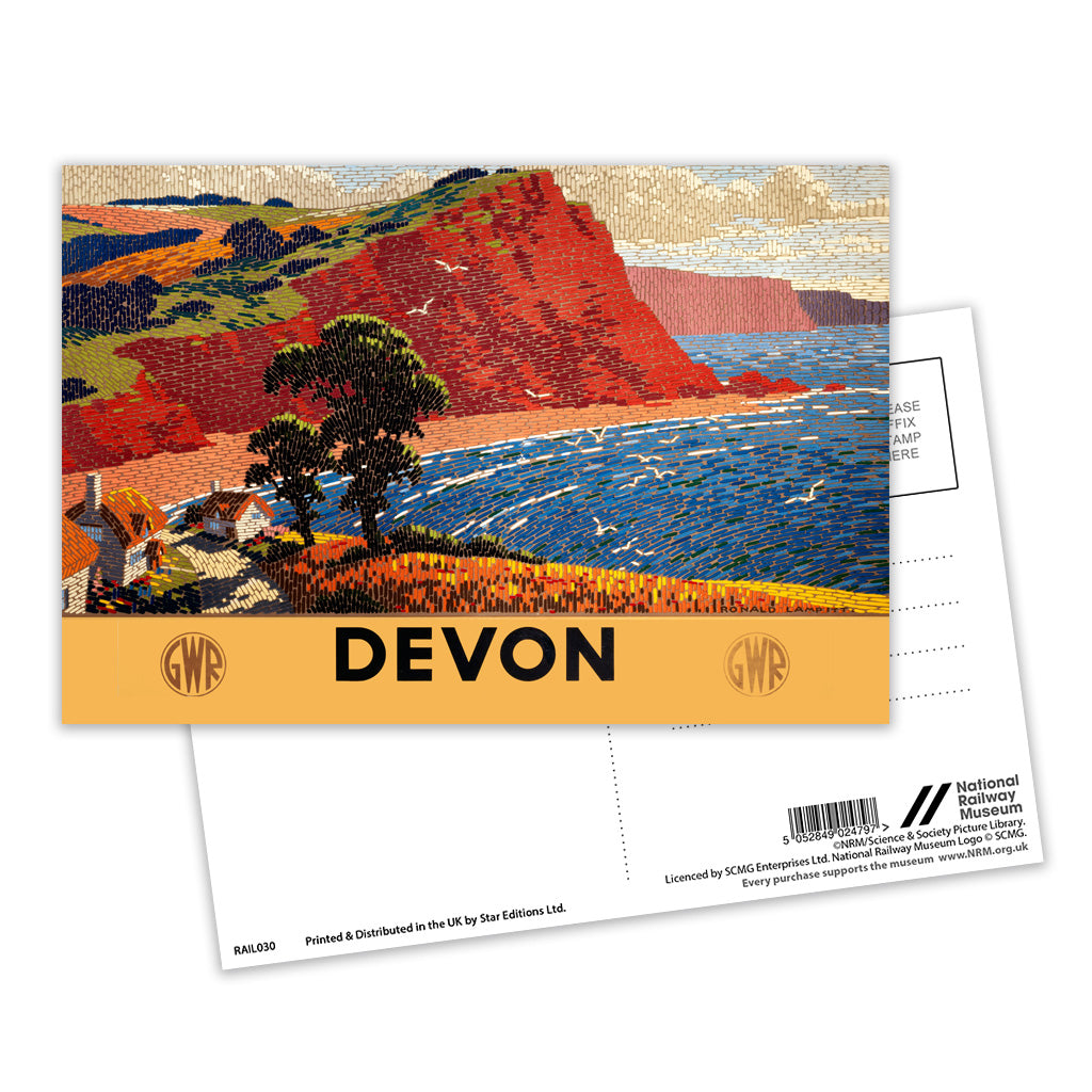 Devon Postcard Pack of 8