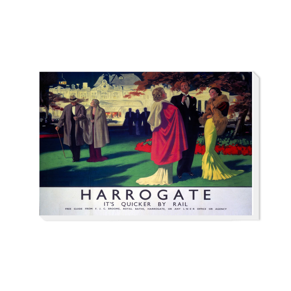 Harrogate, It's Quicker By Rail - Canvas