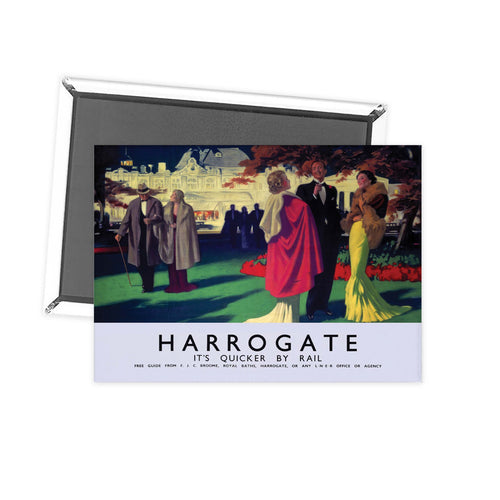 Harrogate, its quicker by rail Fridge Magnet