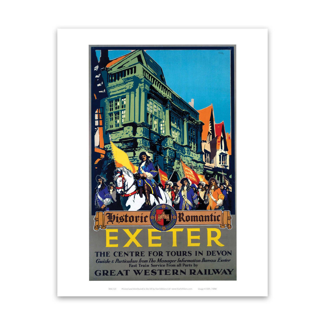 Exeter - Historic, Romantic Art Print