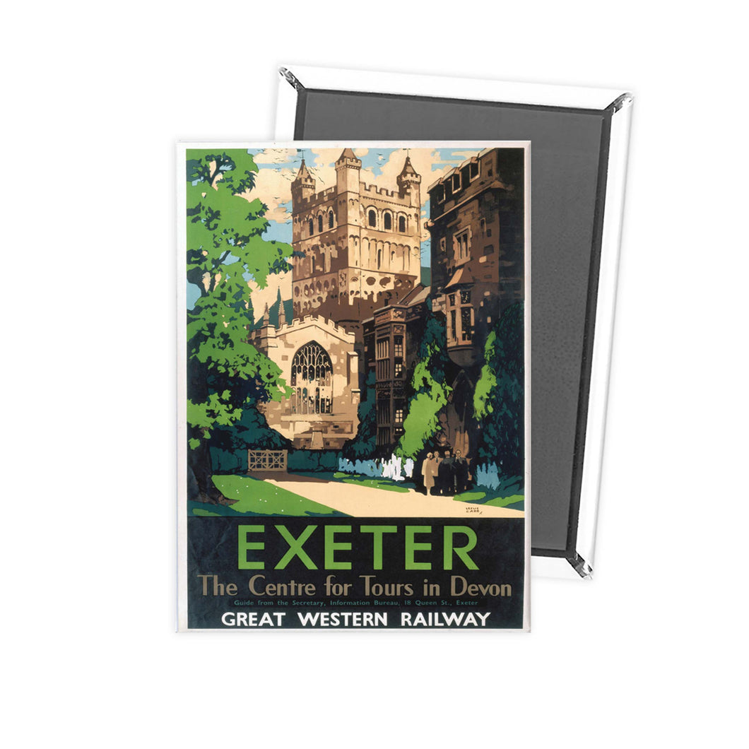 Exeter, the centre of tours in Devon Fridge Magnet