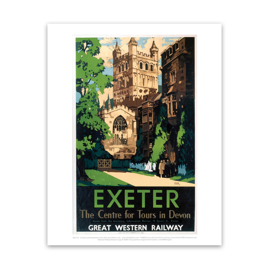 Exeter, the centre of tours in Devon Art Print