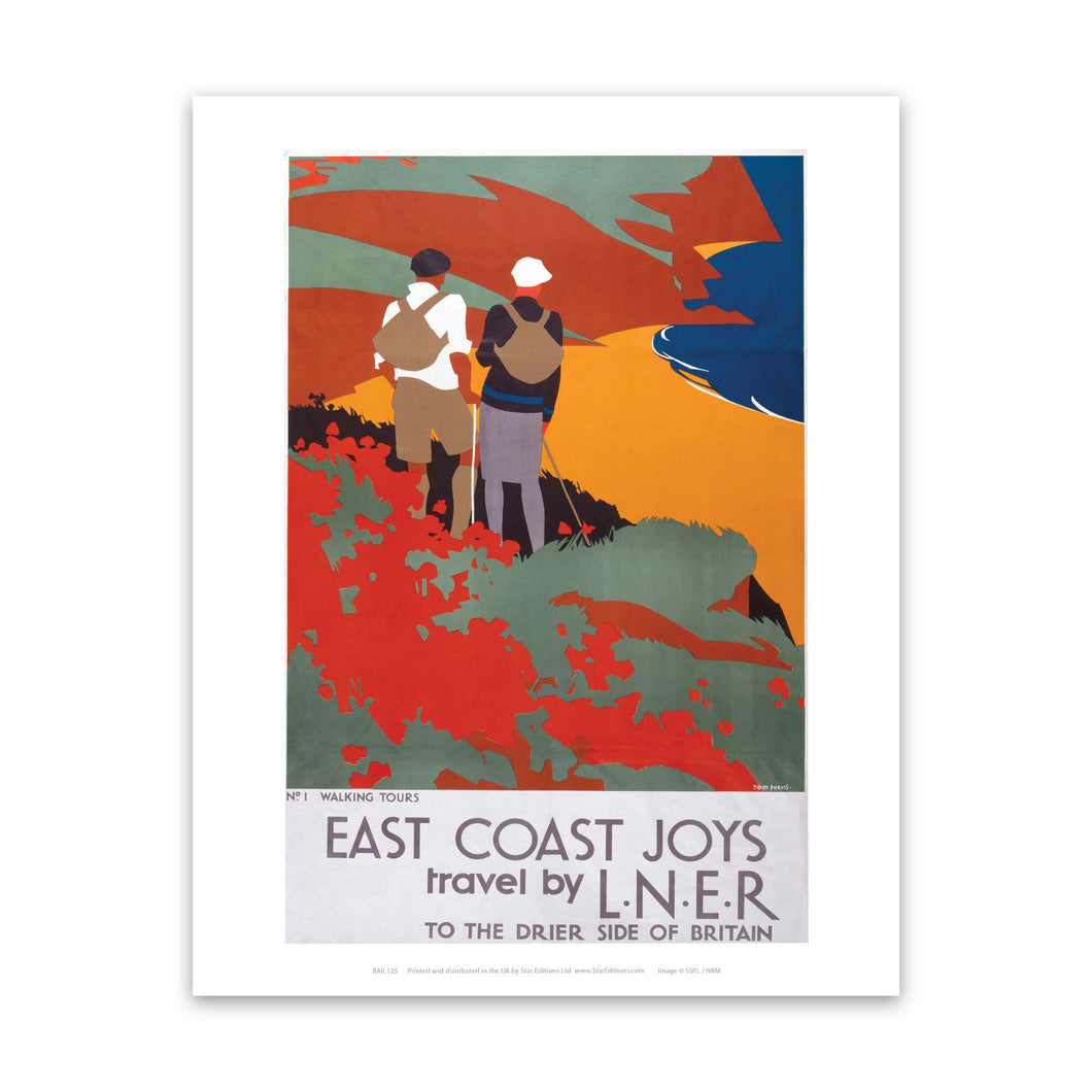 East Coast Joys No 1 Walking Tours Art Print