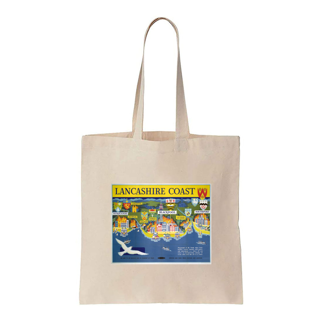 Lancashire Coast - Canvas Tote Bag